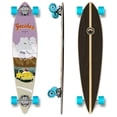 thumbnail image 1 of Yocaher Graphique Complet Pintail Planches à Roulettes Longboard avec Black Widow Premium 80A Ruban d'Adhérence Aluminium Camion ABEC9 Roulement 70mm Roues de Planche à Roulettes (Complet - Pintail - Beetle Yellow), 1 of 4