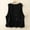 Black, variant on jjayotai Womens Tops Clearance Women's Denim Cotton Linen Waistcoat Trend Casual Denim Sleeveless Cardigan