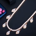 thumbnail image 5 of Elegant Marquise Cut Cubic Zirconia Charm Chain Sweater Choker Necklace Jewelry, 5 of 9