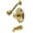Brushed Brass, variant on Kingston Brass KB2631BX Metropolitan Tub & Shower Faucet, Polished Chrome