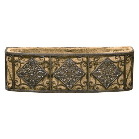 Deer Park Ironworks Diamond Window Box with Coco Liner