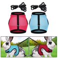 thumbnail image 4 of Arnés de conejo con correa elástica Malla Chaleco Arnés Transpirable para Bunny Walking Largo 20cm-32cm Yuyangstore Arnés y correa de conejo, 4 of 8