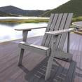 thumbnail image 2 of Irving Outdoor Patio Modern Acacia Wood Adirondack Chair, Gray, 2 of 9
