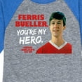 thumbnail image 3 of Ferris Bueller's Day Off - Ferris My Hero - Toddler And Youth Raglan Graphic T-Shirt, 3 of 4