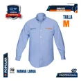 thumbnail image 2 of Camisa Azul Para Caballero, Manga Larga Talla M 60345, 2 of 8