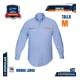 thumbnail image 2 of Camisa Azul Para Caballero, Manga Larga Talla M 60345, 2 of 8