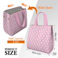 thumbnail image 3 of Pink Cute French Bulldogs Insulated Lunch Bag for Women & Adults,Large Portable Soft Cooler Lunch Bag,Thermal Food Storage Tote with Pearl Cotton,8.66L,8.75x5.75x9.5 Inch, 3 of 6
