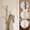 White, variant on Wall Mounted Tree Shape Coat Rack, Vertical Wooden Hat Hanger with 4 Hooks, Space Saving Wall Storage Organizer for Entryway, Office, Bathroom, Bedroom