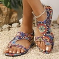 thumbnail image 5 of Womens Sandals Flat Heel Open Toe Casual Versatile Summer Trendy Solid Color Ankle Strap Women Footwear Causal Summer Dressy Beach Shoes for Women Multicolor 7, 5 of 8