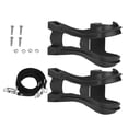 thumbnail image 2 of Correas de plástico negras ajustables para pedales de bicicleta, clip antideslizante para dedos del pie, cinturón, accesorio para bicicleta, 2 of 10