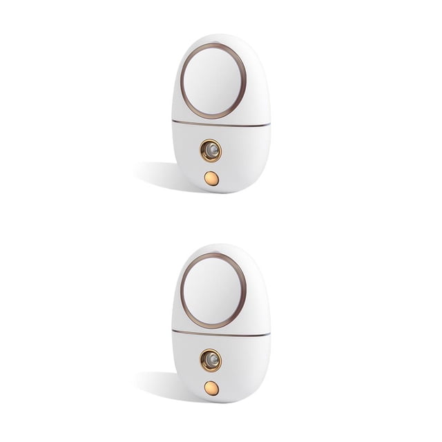 Humidificador Kearding de 35ML pulverizador de niebla USB con espejo cosmético blanco 2Conjunto