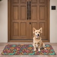 thumbnail image 4 of Colorful Dinosaurs Abstract Shapes Pattern Door Rugs,Washable Non Slip Door Mats Indoor,Decorative Door Mats,Entry Mat Indoor for Entrance,Bedroom,Kitchen,Bathroom,16"x47", 4 of 6