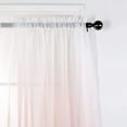 thumbnail image 2 of Diamond Home 2 Piece Sheer Voile Ombre Design Rod Pocket Window Panel Curtain Drapes Set (52" W x 84" L, Coral), 2 of 4