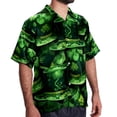 thumbnail image 2 of Saint Patrick's Day Men's Casual Printed Button Down Short Sleeve Beach Shirts, 2 of 6