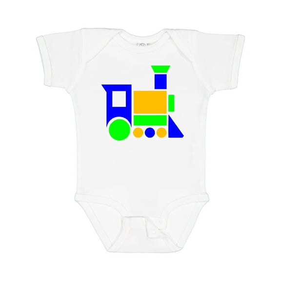 Inktastic Cute Colorful Train Boys or Girls Baby Bodysuit