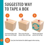 Pen+Gear Medium Moving Boxes, 22 in. L x 13 in. W x 15 in. H, Kraft