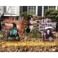 thumbnail image 5 of 10 Pack Halloween Yard Signs, 15" x 11" Beware Stakes for Haunted House, Scary Theme Party, 5 of 10
