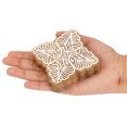 thumbnail image 4 of IBA Indianbeautifulart Textile Printing Block Mandala Hand Carved Wooden Stamp Wood Block Printing Textile Stamps For Fabric/ Pottery Blocks- 3 Inch, 4 of 7