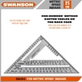 thumbnail image 6 of Swanson Tool Co 25cm Aluminum Metric Speed Square with Blue Book and English/Spanish/French Card, Model NA202, 6 of 8