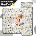 thumbnail image 4 of Multicolor Christmas Pattern Toddler Nap Mats for Kids Preschool,59"x22" Sleeping Mat Bag or Kids,Toddler Sleeping Bag,Toddler Nap Mat or Daycare, 4 of 6