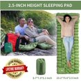 thumbnail image 2 of Inflatable Camping Sleeping Pads W/pillow, Ultralight Air Sleeping Mat With Pump Durable Waterproof, Compact & Lightweight Outdoor Air Mattress, 2 of 5