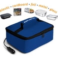 thumbnail image 4 of HOTLOGIC Food Warming Tote, Lunch Bag 12V with Glass Dish, Blue, 4 of 6