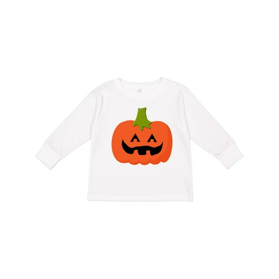 Inktastic Jack O Lantern Pumpkin Boys or Girls Long Sleeve Toddler T-Shirt