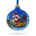 thumbnail image 2 of Santa in the Woods Glass Ball Christmas Ornament 3.25 Inches, 2 of 5