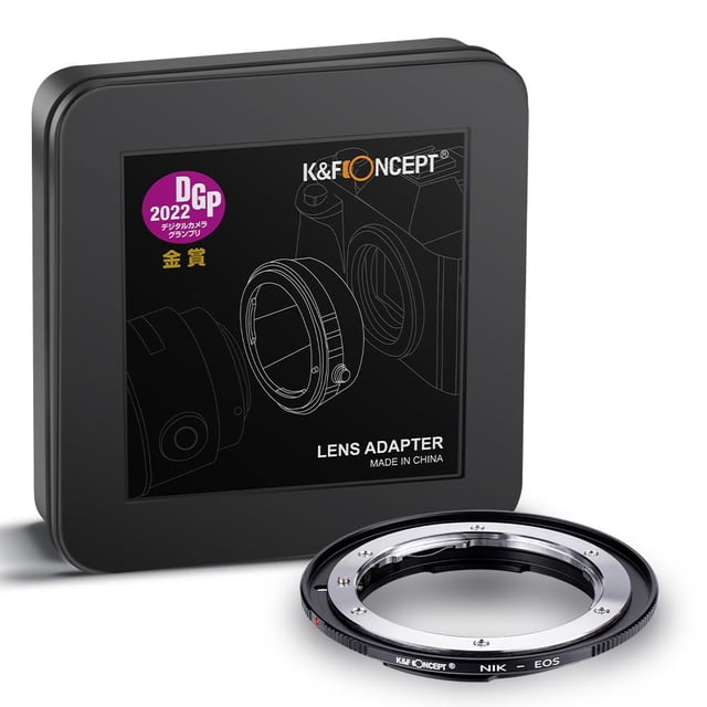 Adaptador de montura de objetivo K&F Concept para Nikon F/AF AI AI-S a Canon EOS EF EF-S