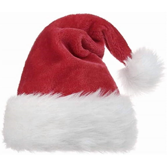 Unisex-Adult's Santa Hat, Christmas Hat for Adults Wowen Man Extra Thicken Holiday Hat with Comfort Liner