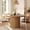 Natural Brown, variant on Finmind Solid Wood Round Dining Table for 4-6, 47" Round Kitchen Table, Living Room, Natural