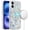 Blue Floral, variant on For iPhone 16 Plus 6.7 inch Magnetic Double Layer IMD Design Case - Pink Floral