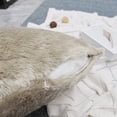 thumbnail image 5 of Home Soft Things Faux Fur Throw Pillow Cover 4 Piece Set-Simply Taupe - 20" x 20", 5 of 9
