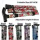 thumbnail image 3 of Folding Walking Stick Adjustable Aluminium Floral Walking Cane For Hiking Camping Durable Mobility Aid, 3 of 4