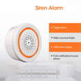 thumbnail image 2 of 2X Tuya ZigBee Sensor de sirena de sonido y luz inteligente Sistema de seguridad para el hogar Smart Life Tuya Gateway Hub Sirena Alarma para Tuya, 2 of 6