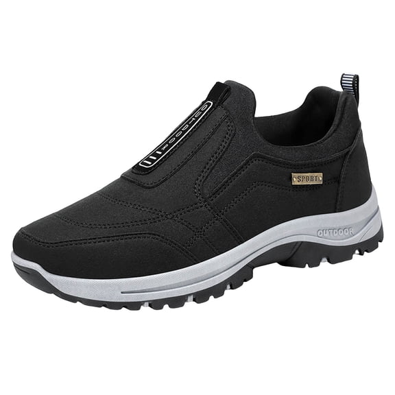 Daolelai Men's Casual Slip-On Sneakers, Dad's Shoes, Large Size Hiking Shoes