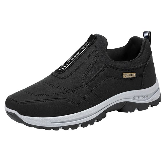 Kcodviy Casual Sports Shoes A Shoes for Men Casual Slip on Leather Slip on Dad Shoes Casual Mens Shoes Men's Large Size Hiking Casual Mens Shoes Wide Shoes