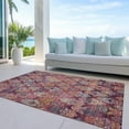 thumbnail image 6 of Addison Rugs Chantille Indoor/Outdoor Transitional Diamonds Paprika Washable Rectangle Rug, 9' x 12', 6 of 6