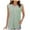 Green-6, variant on QHFBli Summer Tops for Women Eyelet Ruffle Sleeve Blouses Solid Color Shirts Casual Loose Crewneck Tunic Tops