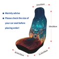 thumbnail image 4 of Fuzoiu Celestial Stag Cosmic Glow Print Seat Covers Set, Car Seat Covers Front Seats, Car Seat Protector, Car Seat Cushion, Seat Covers Carseat Cover Universal Fit for Most Cars, 4 of 7