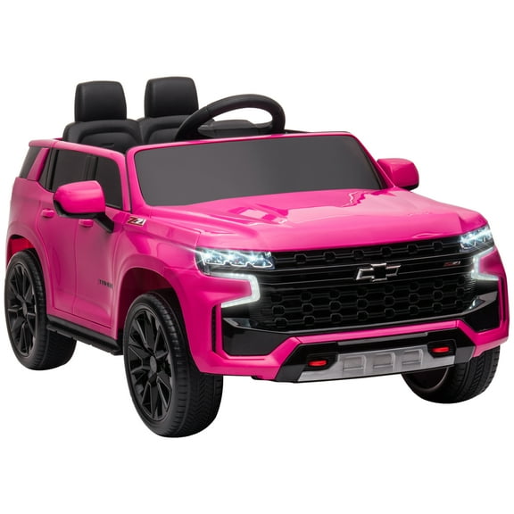 LHKJ 12V Licensed Chevrolet Tahoe Car with Remote Control, Ages 3-6, Pink