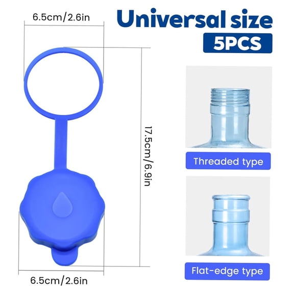 LKZQHMC 【1 PCS】5 Gallon Water Jug Cap, Upgrade Reusable Replacement Caps, Non Spill Lids for 65mm Water Bottle