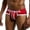Red, variant on Ohufall Mens Underwear, Mens Sexy Underwear Shorts Underpants Breathable Soft Cotton Briefs Panties Clearance
