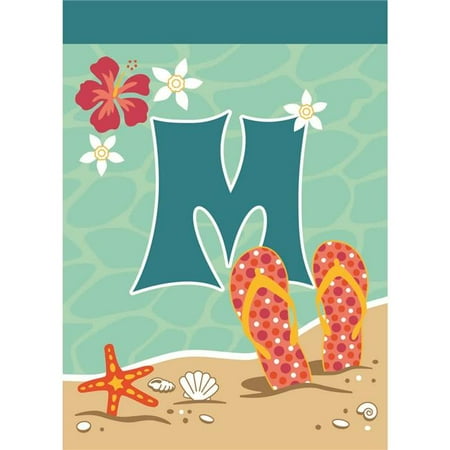 Magnolia Garden Flags M030030 Flip Flop Monogram M Polyester