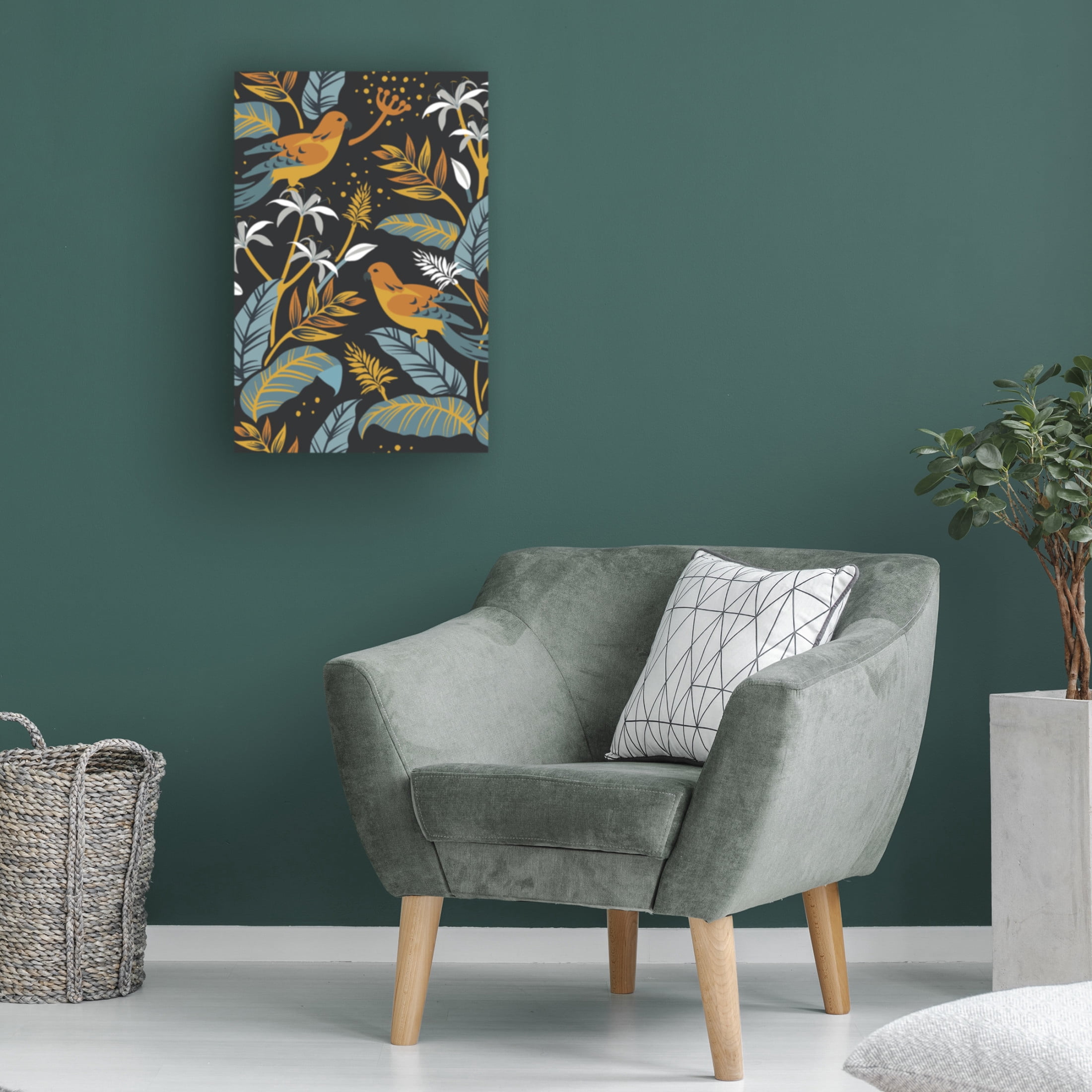 Trademark Fine Art jay stanley Birds and Plants Canvas Wall Art