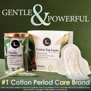 L. Ultra Thin Pads, Organic Cotton Top Layer, Regular, 42 Count