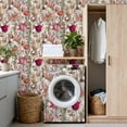thumbnail image 4 of Peel and Stick Wallpaper Vintage Botanical Flower Butterfly Soft Pastel Tulips Wall Mural 17.7in x 9.8ft Self Adhesive Removable Wall Paper Renter Friendly Wallpaper for Nursery Bedroom Cabinets, 4 of 8