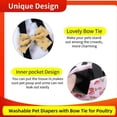 thumbnail image 2 of EIGTHTAIL 3 Pcs Pet Duck Chicken Diapers  Washable Chicken Diapers for Hens Stylish Duck Diapers for Real Ducks Reusable Poultry Nappy Clothes with Waterproof Inner Layer for Geese Hen, 2 of 6