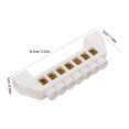 thumbnail image 2 of Luxshiny 8Pcs Wire Grounding Block White Plastic Copper For Power Loss Reduction In Electric Box, 2 of 8