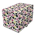 thumbnail image 1 of Abstract Dog Crate Cover, Pop Art Inspired Sketchy Circles Dots Colorful Modern Motifs Hand Drawn Like, Easy to Use Pet Kennel Cover Small Dogs Puppies Kittens, 7 Sizes, White Multicolor, by Ambesonne, 1 of 6